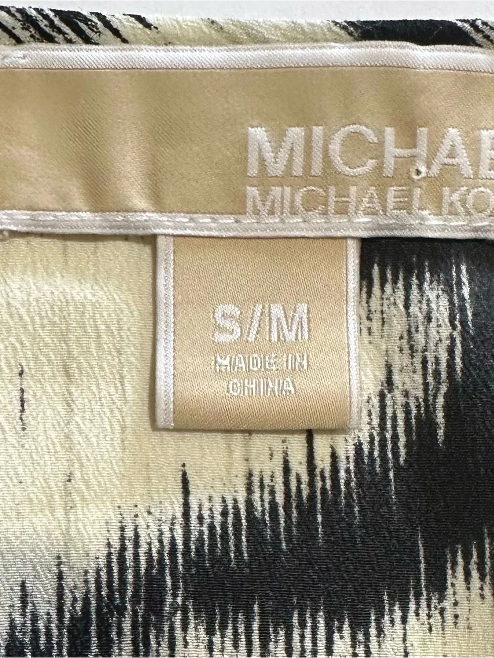 MICHAEL Michael Kors Zebra Mixed Print Batwing Blouse S/M